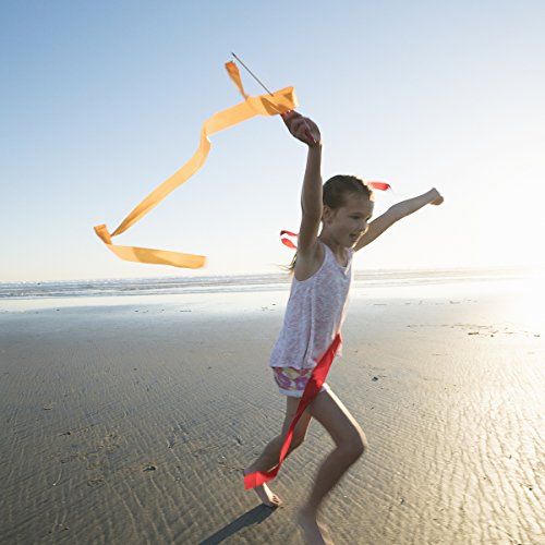 image for PAMASE 16 Packs Kids Dancing Gymnastics Ribbons - 6'6