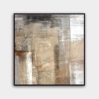 Framed Canvas Wall Art Modern Texture Painting Canvas Prints Home Artwork Decoration for Living Room,Bedroom - 16x16 inches