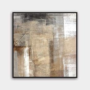 Framed Canvas Wall Art Modern Texture Painting Canvas Prints Home Artwork Decoration for Living Room,Bedroom - 16x16 inches