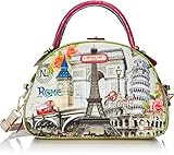 Nicole Lee Nicole Lee Europe Print Bowler Shoulder Bag