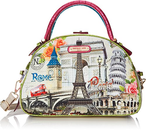 Nicole Lee Nicole Lee Europe Print Bowler Shoulder Bag
