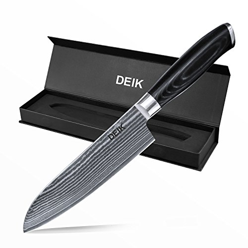 DEIK Kitchen Knife, Professional Chef Knife, VG10 Steel Damascus Chef Knife