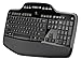 Logitech MK710-RB Desktop Wireless Keyboard/Mouse Combo, Hyper-Fast Scrolling Wireless Mouse USB, Keyboard with LCD Dashboard, Long Battery Life, Black (Renewed)