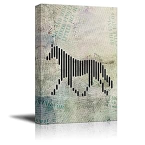 signwin Canvas Wall Art Abstract Animal Lines Art...