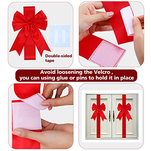 2 Christmas+Cabinet+Festive+Ribbons+Decorations