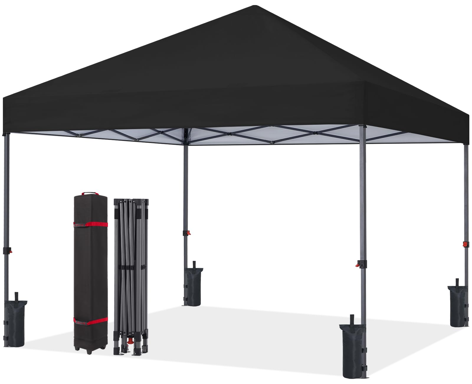 Photo 1 of 10x10 Pop Up Canopy - Beach Tent with One Push Setup,White