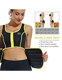 Along Fit - Chaleco de neopreno para mujer, para pérdida de peso y cinturón ajustable para entrenamiento de cintura