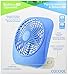 O2COOL Treva 5 Inch Battery Powered Fan Portable Desk Fan 2 Cooling Speeds with Compact Folding & Tilt Design Cubicle Accessories Small Portable (Raspberry)