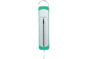 MOOTEA Newton Force Meter Spring Scale - Maximum Capacity 10N, 1 kg, Dual Scale Labeled. Dynamometer Bar Physics Mechanical Experiment Instrument
