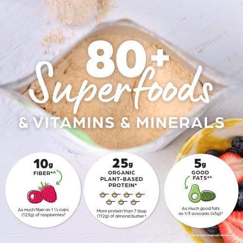 Orgain Organic Perfect Meal Powder, Vegan Meal Replacement with 25g of