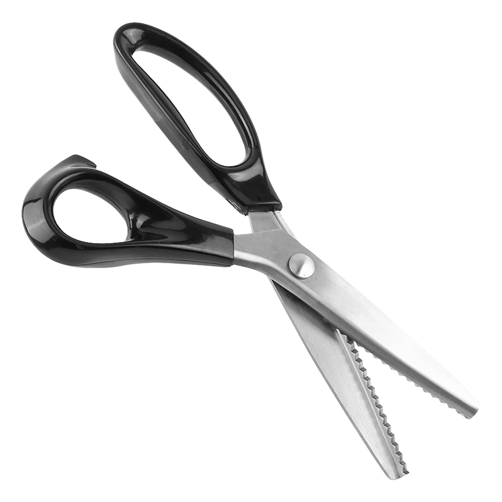 Pinking Shears Fabric Decorative Round/Triangle Edge Scissors Handled Professional Dressmaking Scissors Clipper Ideal for Fabrics Linings Leather and Craft Uses (3 4 5 7mm)(4mm)