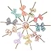 NCMAMA Baby Girls Hair Bows Headbands Floral Stretch Nylon Bands For Toddler Kids Hair Bands Pack Of 3 (Xhmjq002)
