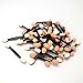 G2PLUS 100 PCS Disposable Dual Sided Oval Sponge Tipped Makeup Eyeshadow Brush Applicator Tool