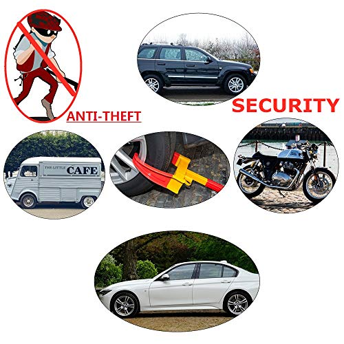 Tire Clamp Wheel Lock, Heavy Duty Steel Trailer Wheel Lock Boot Anti