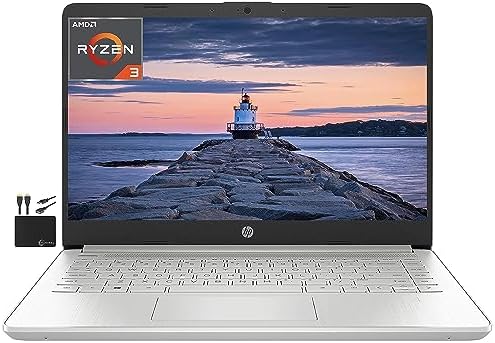 HP 14 Laptop, AMD Ryzen 5500U, GB RAM, 256 GB SSD Storage, 14