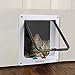 SaiKo 4 Way Lock Large Size Cat Door Cat Flap Door Magnetic Pet Door,Small Dog Door