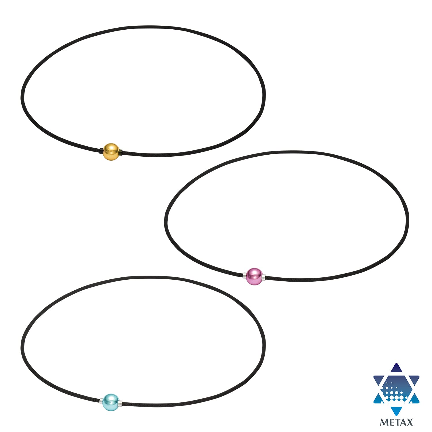 phiten (Necklace RAKUWA Neck Extreme Mirror Ball (Light) Blue / Silver 45cm