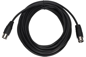 8 Pin Din to Din Cable 5M, 8 Pin Din Male to Din Male Sound Extension Cable, MIDI Stereo Audio Adapter Coupler Cable for AV R