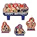 Amscan Grand Slammin' WWE Birthday Party Molded Candle Set Cake Decoration (4 Pack), Assorted Size, Multicolor