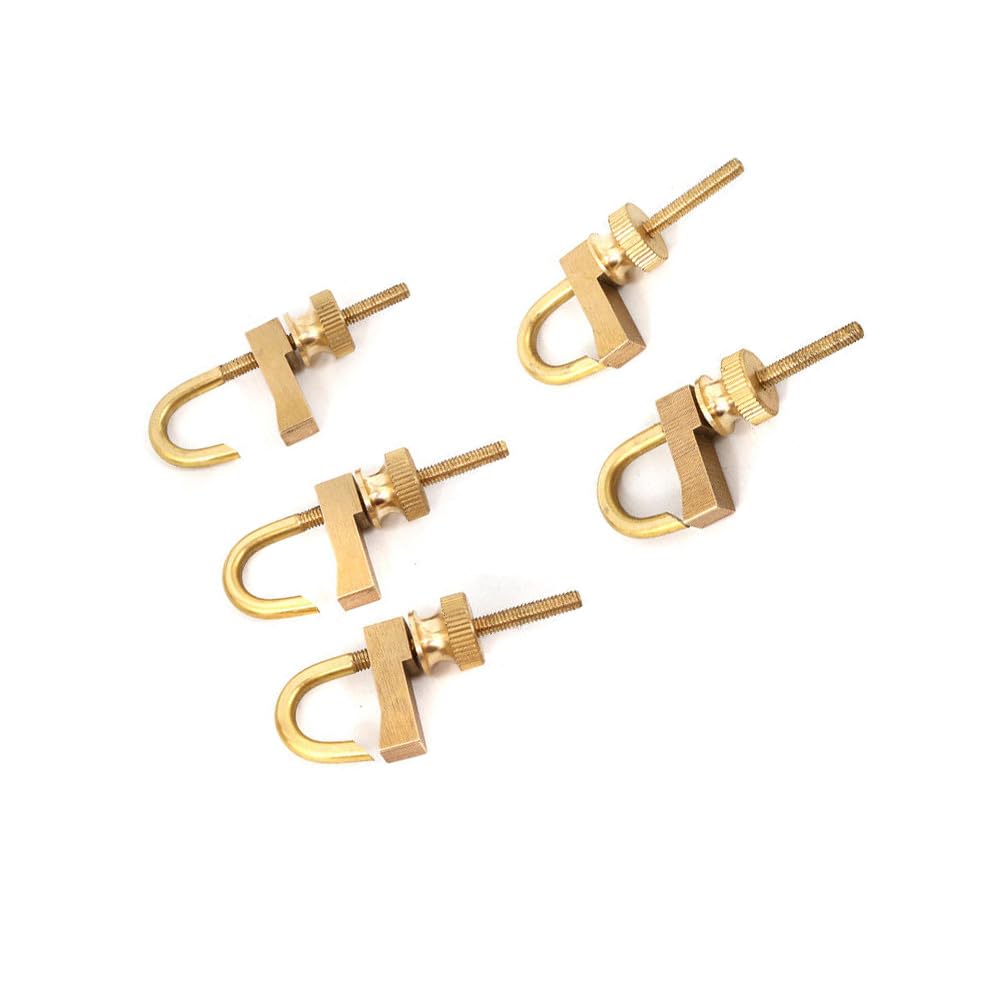 Yinfente 5pcs Violin Tool brass hold repair Violin crack clamp Luthier tool Violin Making Tools Adjustable Size