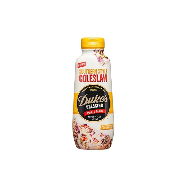 DUKE’S SOUTHERN STYLE COLESLAW DRESSING – TANGY &...