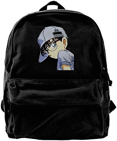 Conan Outdoor Canvas Shoulder [Fashion,Cute,funny,geek,retro Backpack Shoulder Backpack Black For Unisex