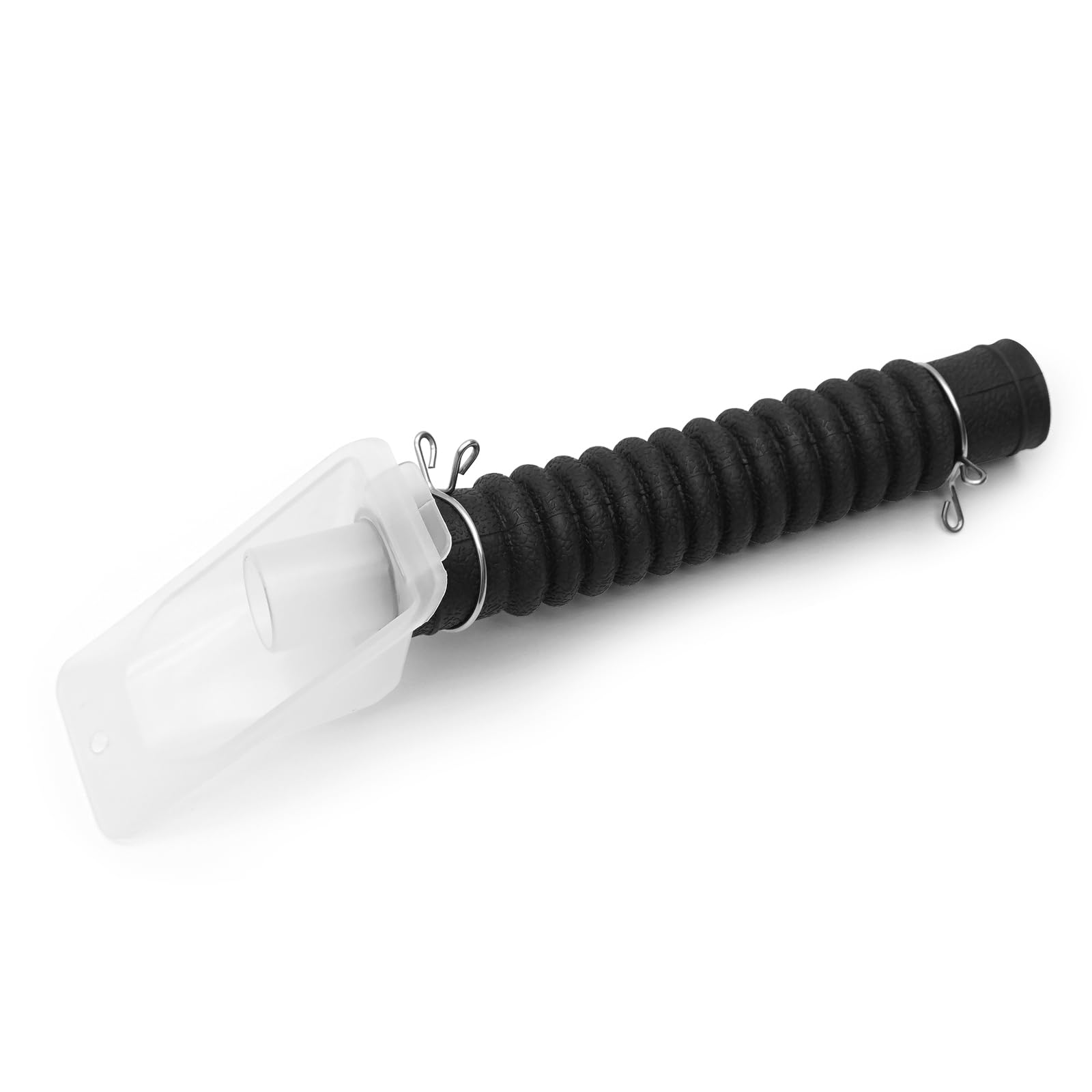 Photo 1 of Drain Hose and Connector 5215EA3003A for LG Washing Machine, Washer Outlet Drain Pump Hose & Connector for LG Kenmore Washer, Black Hose, White Connector
