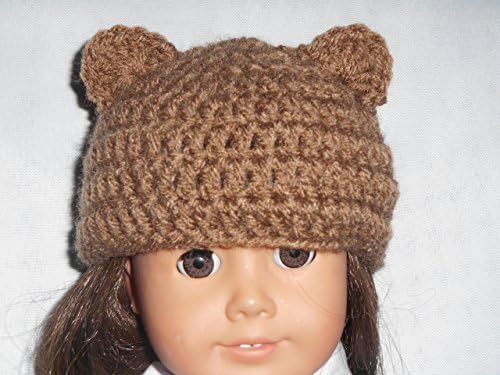 Teddy Bear Doll Hat fits AmericanGirl and similar size dolls
