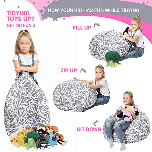 3 STARS+UNITED+Stuffed+Animal+Storage