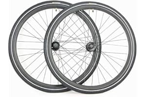 TOURIST 700c Disc Brake Rim Brake Road Touring Bike Wheel Set 7 Speed Only 700 x 38 Kwick Cosmos Tires and Tubes