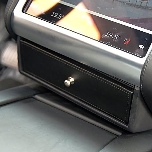 SUMK Car Center Console Wooden Drawer Storage Box Glasses Box Customized For Tesla (black)
