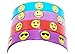 Gingerscoolstuff Emoji Theme Party Favors. 85 Piece Set of Slap Bracelets, Charms, Coin Purses, Stickers and Silicone Bracelets.