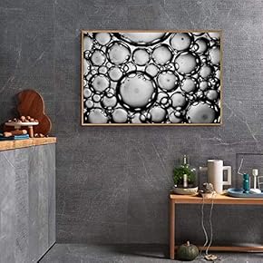 Floating Framed for Living Room Bedroom Black and...