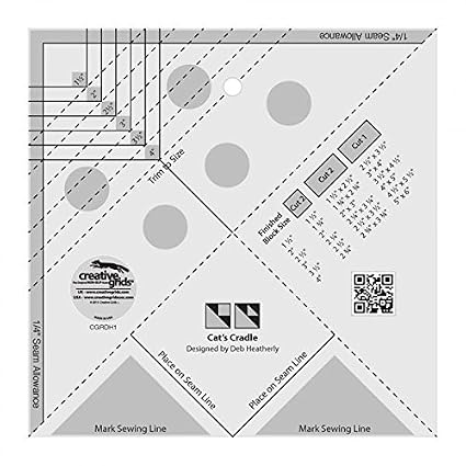 Creative Grids Cats Cradle TooL Quilt Rulers Template Acrylic