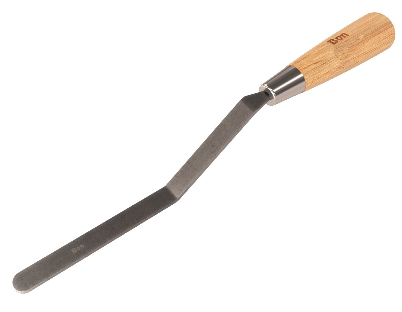 Bon 11-858 Pro Plus 1/2-inch Stiff Tuckpointer Trowel Radius End with Wood Handle