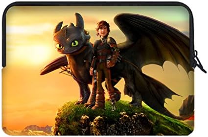 JIUDUIDODO Neoprene Custom How to Train Your Dragon Portable Macbook Air Bag Sleeve for Macbook Air 11" (Twin Sides)
