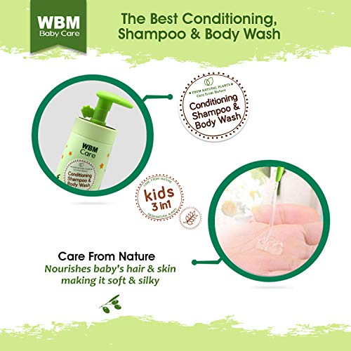 WBM Care Kids 3 in 1 Shampoo Conditioner And Body Wash Nourishes Baby