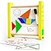 Wooden Abacus for Kids: Best Educational Counting Toy for Toddlers - Sturdy and Colorful Abacus Toy - Makes Counting and Learning Fun and Easy - With a Free Magnetic Puzzle Board and Gift Box