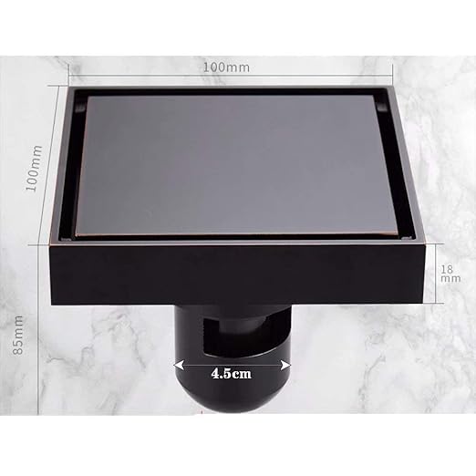 GL-bathroom Desagüe de Piso Negro Desodorante de Cobre baño ...