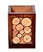 Hashcart Handcrafted Wooden Pen Organizer for Desk | Pencil Holder for Office Desk Décor