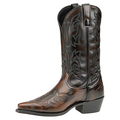 Laredo Men's Hawk Western Boot,Brown/Gold,9 XW US - Thumbnail 3