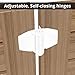 D&D Technologies TCA3L2S3WTS TruClose Regular Duty Self Closing Gate Hinge, for Wood and Vinyl Gates up to 66 Pounds, with Alignment Legs, for Square Gate Frame and Post, White, 2 Count