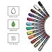 ARTarlei 12-Color Permanent Acrylic Paint Marker Set - Medium Tip, Quick-Dry, Water-Based, Waterproof Pens for Rock, Wood, Metal, Canvas, Glass, Fabric, and More
