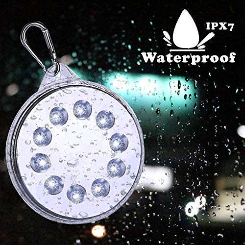 Solar Camping Light, Magnetic Solar-Powered White LED Light Waterproof IPX7 Portable Spotlight Dual Solar and USB Charging Lantern Outdoor Activities, Hiking, Exploration Cellphone Emergency Charging - Thumbnail 2