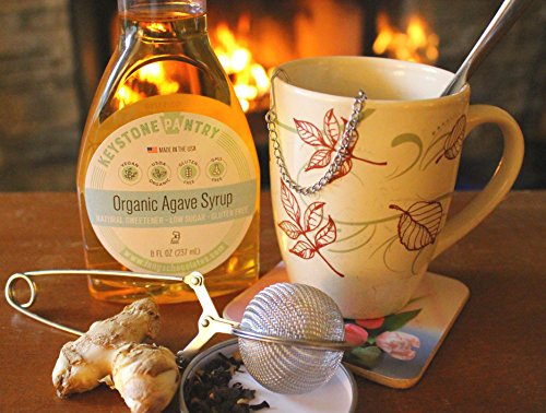 Keystone Pantry Organic Agave Syrup 8 fl oz Bottle - Thumbnail 3
