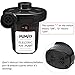 MIMAX Electric Air Pump Air Mattress Pump Portable Air Pump Quick-Fill Inflator Deflator 110V AC/12V DC with 3 Nozzles for Inflatables Air Bed Boat Raft Mattress Outdoor, Car Use, Indoor, Black