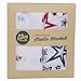 Baby BowBow Bamboo Muslin Swaddle Blankets - 2 pack - Unisex Nautical Designs - Extra Large (47