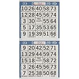 Amscan 255571 Bingo Game Sheet Embellishment, 4-Inch x 8-Inch, 125-Pack