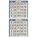 Amscan 255571 Bingo Game Sheet Embellishment, 4-Inch x 8-Inch, 125-Pack