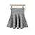 Gaorui Womens Knitted High Waist Short Plain Flared Skirt Pleated Skater Mini Dress